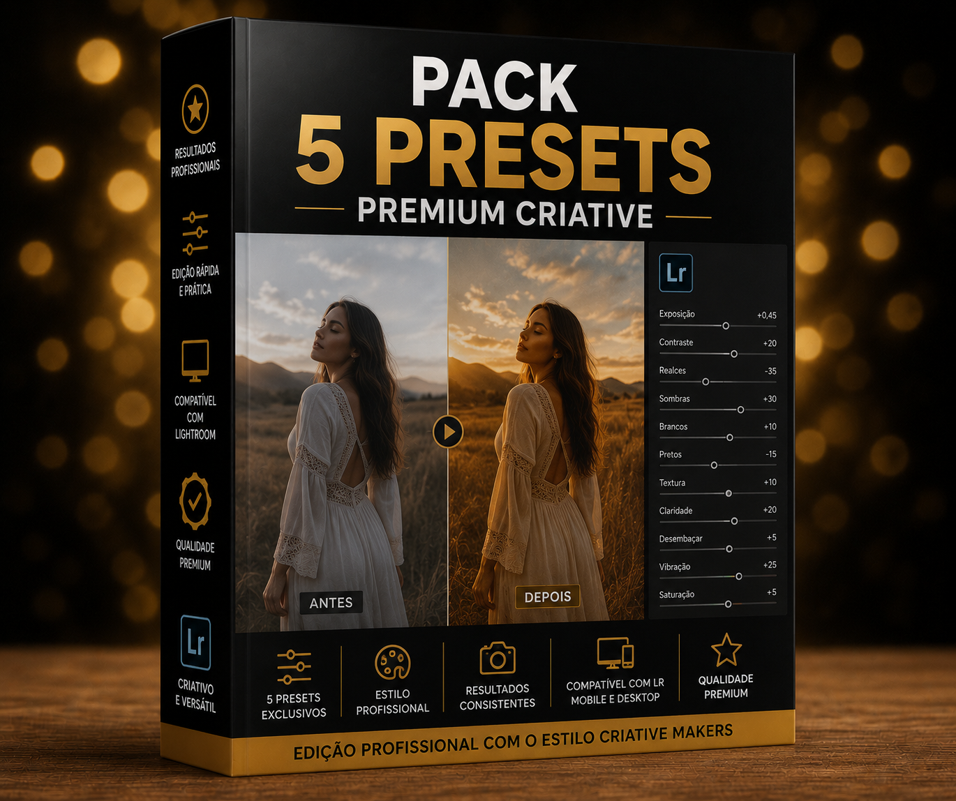 Pack 5 Presets Premium Criative