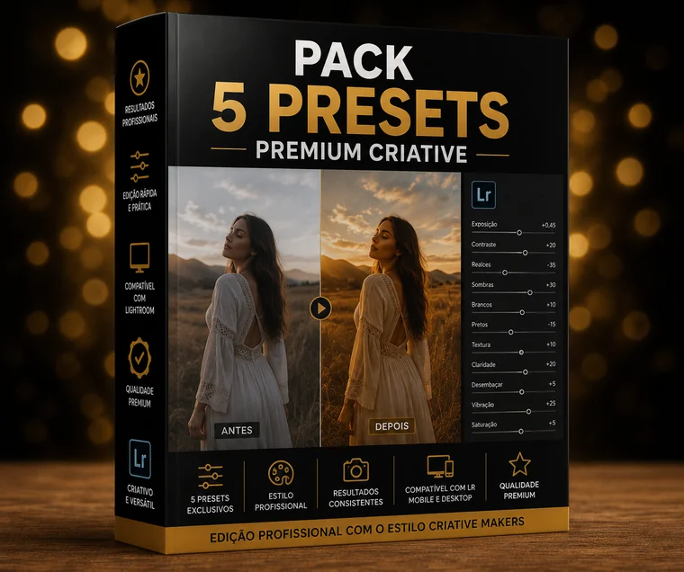 Pack 5 Presets Premium Criative